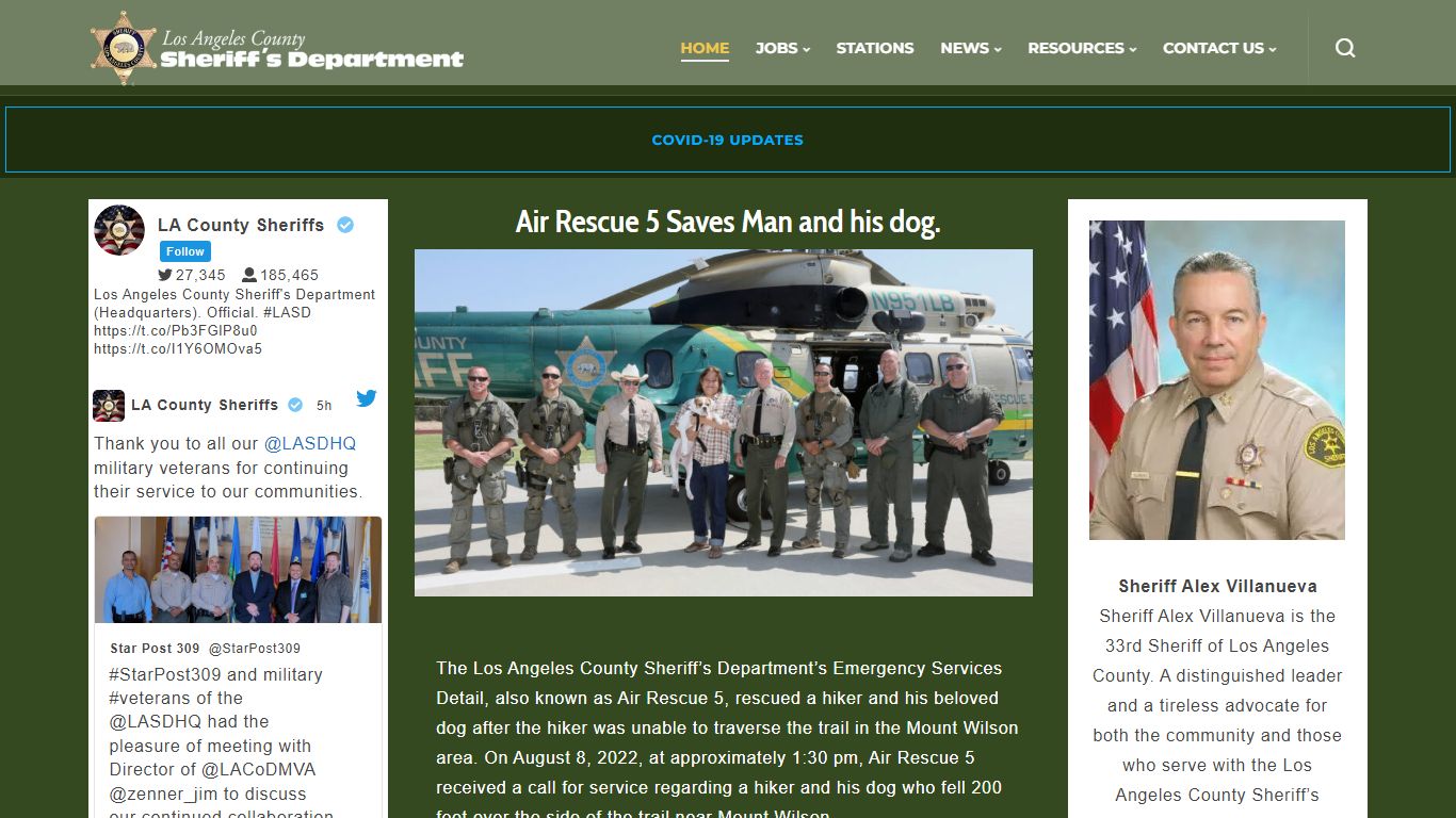 Los Angeles County Sheriff's Department | A Tradition of Service